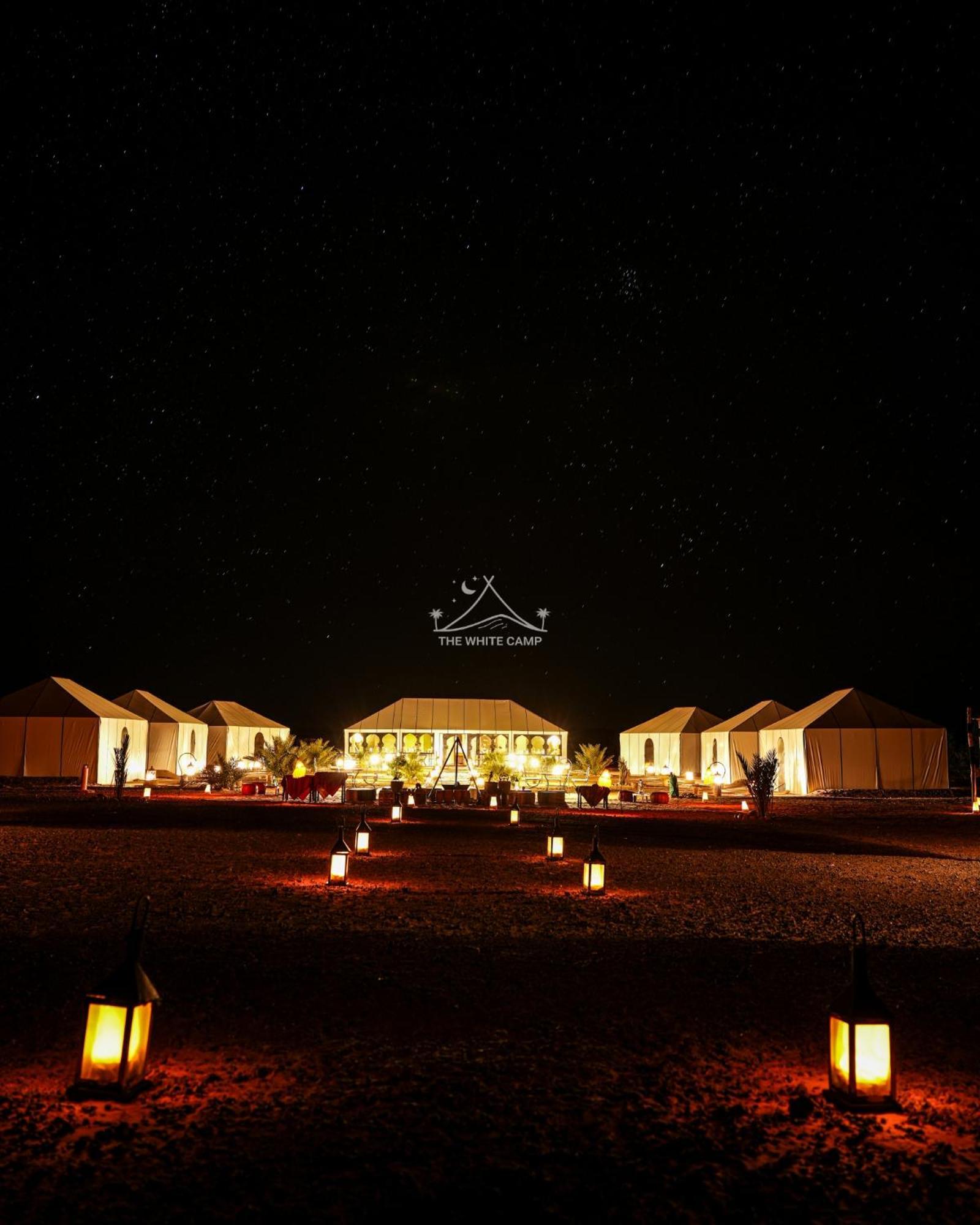 The White Camp - Your Merzouga Luxury Desert Camp & Erg Chebbi Dunes Camel Riding ภายนอก รูปภาพ